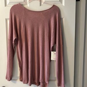 SO Cozy top in dusty pink size L